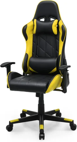 Magshion Silla para juegos, silla reclinable de 90° a 130° con respaldo alto con soporte lumbar, ergonómica para adultos, reclinable, altura