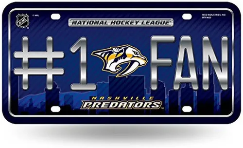 Miniatura 8 de NHL #1 - Placa de matrícula metálica para ventilador