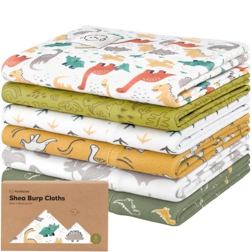 Miniatura 32 de Paños orgánicos para bebés niño y niña - Juego de 6 toallas grandes de algodón para eructar, paños para baba, súper absorbentes, ultra suaves