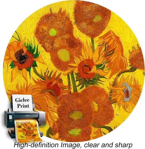 Miniatura 642 de A&T ARTWORK Campo de trigo con cipreses de Van Gogh Las reproducciones de arte clásico mundial, impresiones en lienzo giclée para decoración