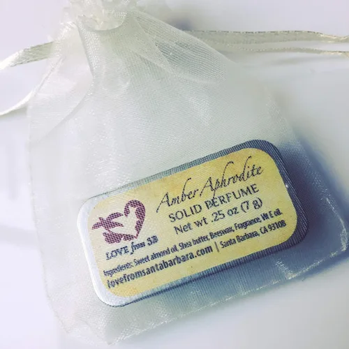 Miniatura 2 de Perfume sólido personal compacto Conveniente, cabe en tu bolso o bolsa de viaje Lujoso regalo de spa artesanal (afrodita ámbar)