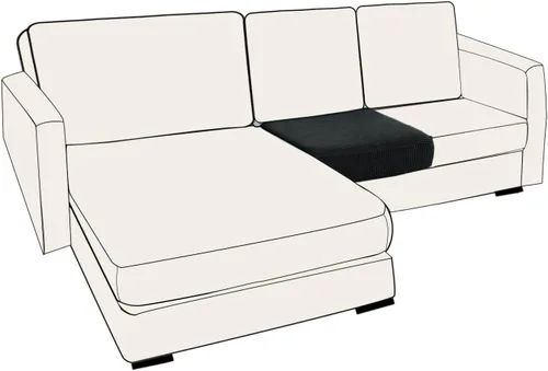 Miniatura 111 de UNBBRRL Fundas de cojín de asiento para sofá, elásticas, funda de cojín individual para sofá, fundas de cojín para sofá, fundas de héroe protegen