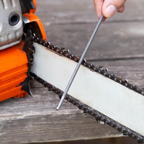 Miniatura 6 de PATIKIL Archivadores de motosierra de 1.15 pulgadas, 2 piezas de acero para motosierra afilador de cadena con mango de plástico para afilar limado