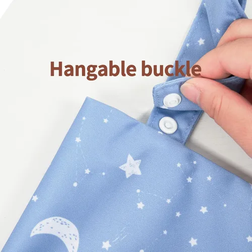Miniatura 5 de HappyFlute 9 Juegos de Pañales de Tela de Bolsillo para Recién Nacidos Ajustables Reutilizables para Bebés Niños y Niñas (6-33 libras, 0-3 años)