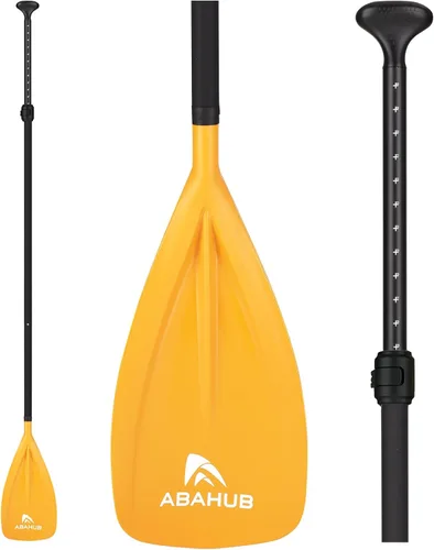 Miniatura 9 de Abahub SUP Paddles - 3 piezas ajustables de pie remo ligero para paddleboard, aleación de aluminio recubierto de poliuretano eje 68 a 84 pulgadas