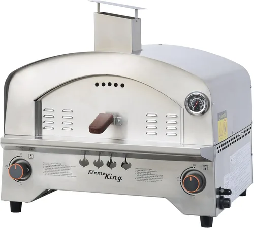 Miniatura 8 de Flame King Horno al aire libre para pizza y alimentos de gas propano para acampar, patio trasero, portón trasero