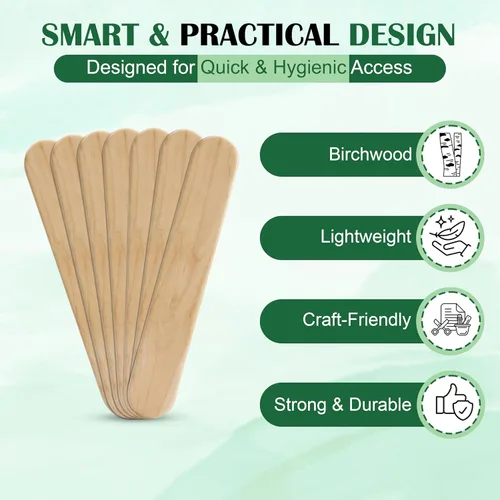 Miniatura 3 de Perfect Stix Mini palitos de madera para manualidades de 2.5 pulgadas, 1000 unidades a granel, palitos pequeños de madera de abedul para encerar