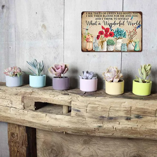 Miniatura 2 de Artlunar Divertido letrero de flores de jardín para exteriores, decoración artística, regalo de jardinería humorístico para mujeres entusiastas, 12