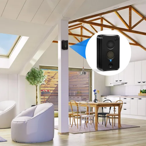 Miniatura 7 de Repelente ultrasónico de murciélagos para ático, casa y porche, disuasorio de murciélagos ajustable para uso en interiores y exteriores (2)
