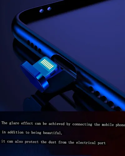 Miniatura 8 de Compatible con funda para iPhone, cubierta trasera de vidrio templado brillante colorido LED, a prueba de golpes, para mujeres y hombres, lente