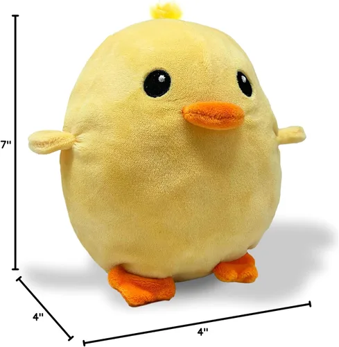Miniatura 7 de Peluche reversible de pollo a huevo Feliz + triste Muestra tu estado de ánimo Peluche para aliviar el estrés de 7 pulgadas