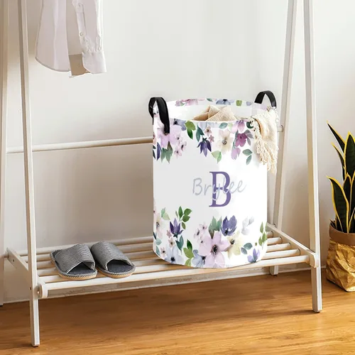 Miniatura 7 de Cesta de lavandería plegable para dormitorio, cesta de baño con asa
