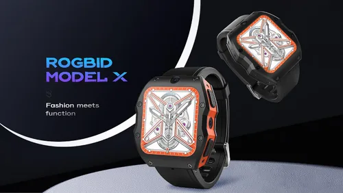 Miniatura 2 de Rogbid Relojes inteligentes 4G LTE para hombre, con doble cámara de 13 MP+5 MP, reloj inteligente de cerámica con tarjeta SIM, monitor de sueño