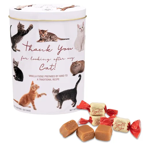 Miniatura 19 de Gardiners of Scotland Lata de Fudge Artesanal 250g (8.82 oz), Fudge de Vainilla Thank You Dogs