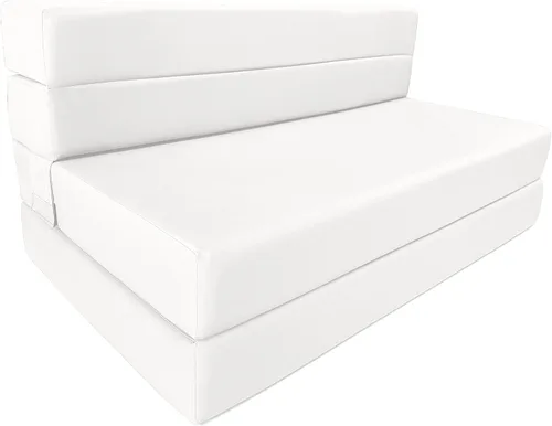 Miniatura 19 de D&D Futon Furniture Colchón plegable de espuma, tumbona para silla, sofá cama de estudio, tamaño Queen 80 x 60 x 6 pulgadas (negro)