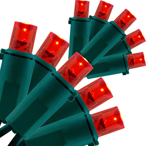 Miniatura 7 de YULETIME Luces LED de Navidad de gran angular de color blanco cálido, 200 unidades, 50 pies, paquete de 2 hebras de 25 pies, 100 luces