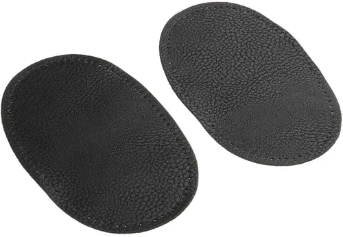 Miniatura 5 de BeeSpring 2 Piezas De Cuero Pu Parche Coser En Parches Repir Codo Rodilla Para Ropa Accesorios De Ropa - Negro