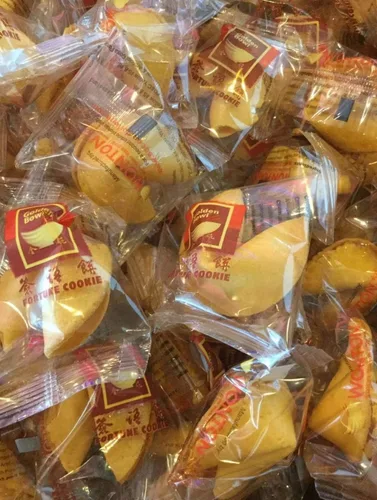 El fabricante líder mundial de galletas Fortune, Wonton Food Fortune Cookies, paquete de 50 unidades, envueltas individualmente, frescas y