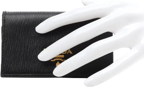 Miniatura 2 de Prada Cartera unisex Vitello de piel negra con tarjetero, Negro -, Classic