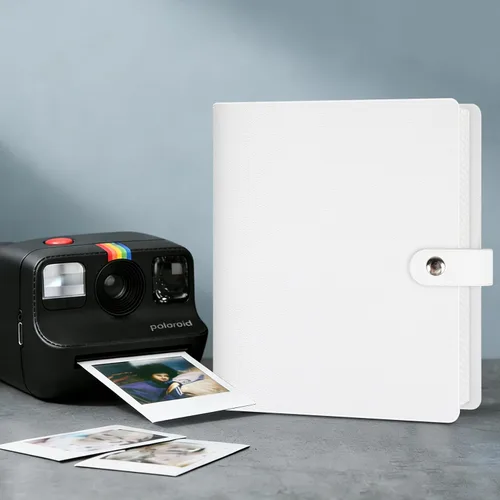 Miniatura 3 de Álbum de fotos de 256 bolsillos para cámara Polaroid Go Everything Box y película instantánea, álbum de fotos Polaroid Go (blanco)