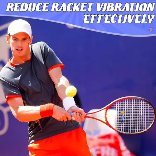 Miniatura 7 de Leitee 30 piezas de lindo amortiguador de tenis divertido raqueta de tenis vibración, amortiguador de raqueta de silicona suave para regalo