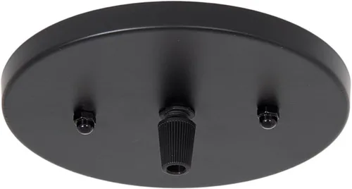 B&P Lamp juego de toldo de acero poco profundo moderno de 5 1/4 pulgadas, negro Negro satinado