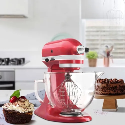 Miniatura 6 de Tazón de Vidrio para Mezclador de Pie con Cabeza Inclinable, 5 QT, Compatible con Kitchenaid Artisan 5KSM125, 5KSM150, 5KSM175, 5KSM7580, KSM150