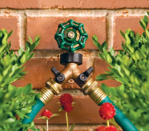 Miniatura 3 de Orbit, manguera para jardín de alta resistencia, divisor Y, válvulas de paso para riego, 58248N, Brass