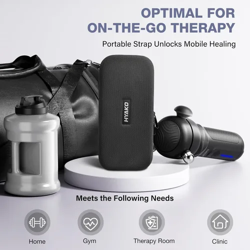 Miniatura 8 de HYAKO SE Pistola de masaje de terapia muscular, masajeador de vibración de tejido profundo, diseño no invasivo para cuidado de cuerpo completo