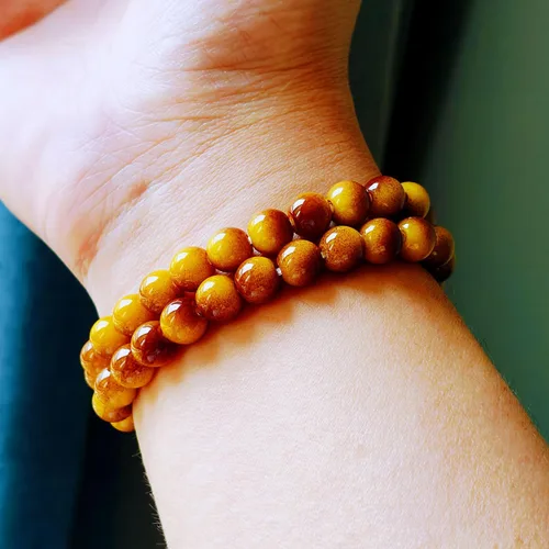 Miniatura 33 de Pulseras de triple protección con piedra de ojo de tigre de obsidiana negra con hematita para hombres y mujeres, pulsera de piedra curativa