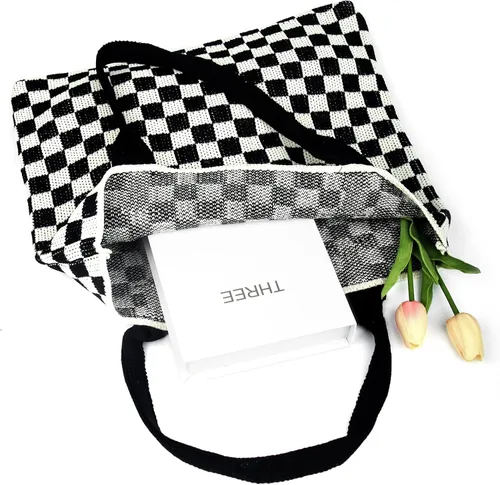 Miniatura 22 de Bolsas de ganchillo para mujer, bolsa de mano de playa de verano, bolsa de hombro de gran capacidad, bolsa de hobo estética, bolsa de punto, bolsa