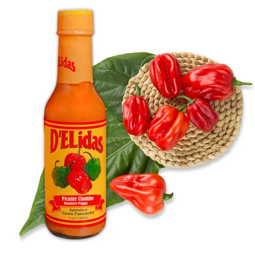 Miniatura 11 de D'ELIDAS Salsa picante Habanero, salsa picante de pimienta habanero natural, salsa chombo picante #1 en Panamá, sin OMG, salsa habanero alimentaria