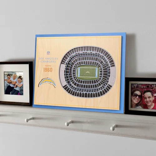 Miniatura 2 de YouTheFan Arte de pared de 5 capas con vista del estadio de la NFL