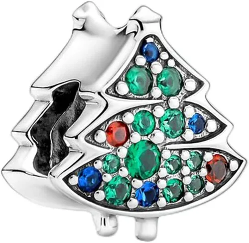 Miniatura 18 de Christmas Halloween Charm 925 Sterling Silver Openwork Bead for Charm Bracelets and Necklaces,Jewelry Gifts Women