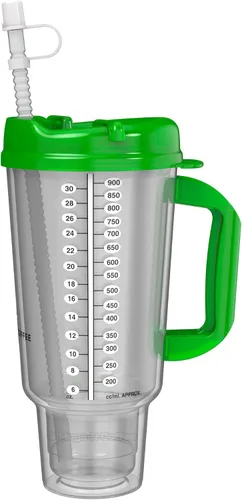 Miniatura 7 de Mugs N Coffee Taza de viaje de 32 onzas – Taza de hospital azul oscuro para bebidas frías – Aislamiento de doble pared, sin BPA, resistente a fugas
