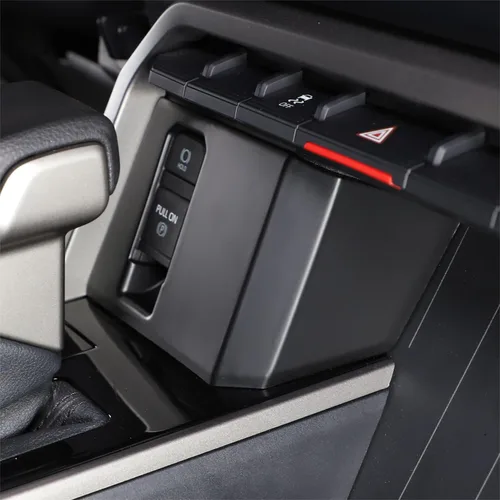Miniatura 11 de Interruptor de botón de freno de estacionamiento, marco de botón P para Toyota Tundra Sequoia 2022 2023 2024 2025 decoración de freno de mano
