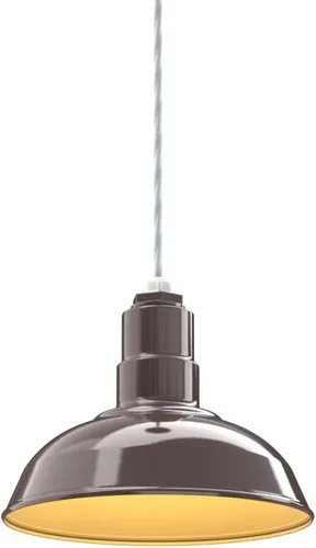 Miniatura 13 de Steel Lighting Co. El Segundo - Lámpara de granero Colgante montado en el techo Domo de 12 pulgadas Vástago de 12 pulgadas Luz de acero