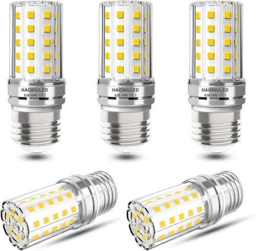 Bombilla LED E26 equivalente a 100 W, 4000 K blanco natural, 1000 lúmenes, bombillas LED no regulables de 10 W, bombillas LED para ventilador de