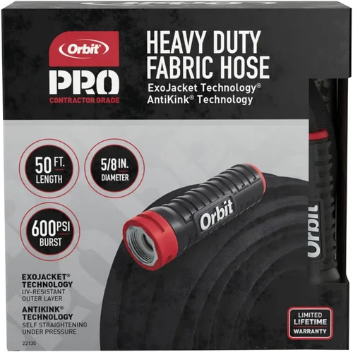 Miniatura 10 de Manguera de agua de servicio pesado Orbit Pro ExoJacket (100 pies x 5/8 pulgadas)