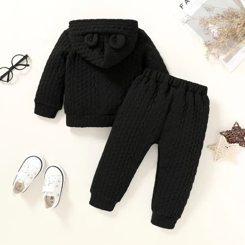 Miniatura 3 de Little MISS Sassy Ropa para bebé niño y niña, sudadera con capucha de dibujos animados de otoño, tops y pantalones deportivos, trajes de invierno