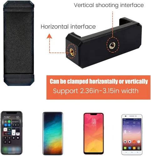 Miniatura 3 de Trípode ajustable con soporte para teléfono celular, soporte para teléfono superior, soporte en línea para enseñanza en línea para transmisión