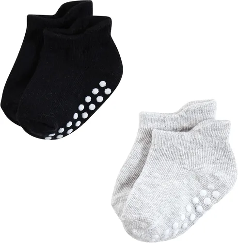Miniatura 8 de Hudson Baby Calcetines antideslizantes unisex para bebé, Rosado Rosa Negro