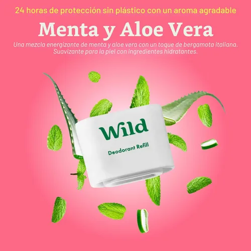 Miniatura 7 de Wild - El Kit Inicial Completo - Estuche de abejas con recargas en una variedad de aromas frescos 5 x 1.4 oz - Desodorante recargable y sin aluminio