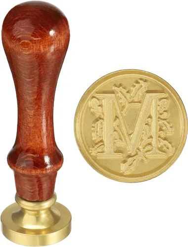 Miniatura 17 de YOKIVE Sello de cera del alfabeto, sello de letras con mango extraíble para decorar postales, ideal para festivales, bodas (dorado, rojo, letra J)