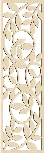 Miniatura 164 de 9 3/8"W x 24 3/8"H x 1/4"T Utica Decorativo Fretwork Madera Paneles de Pared, Abedul