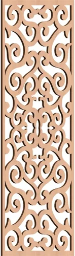 Miniatura 115 de Eveline - Paneles decorativos de pared de madera con calado, 13 3/8 pulgadas de ancho x 34 3/8 pulgadas de alto x 3/8 de alto, roble rojo rojo