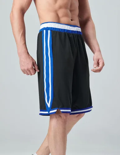 Miniatura 36 de Liberty Imports Paquete de 5 pantalones cortos de baloncesto atléticos de secado rápido para hombre, entrepierna de 9 pulgadas con bolsillos, ropa