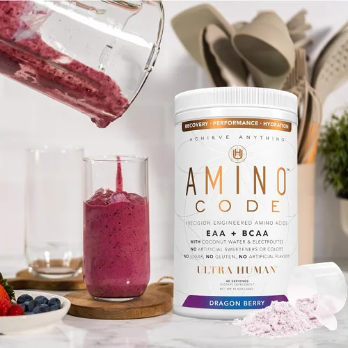 Miniatura 8 de Ultra Human Amino Code Aminoácidos esenciales + BCAA + electrolitos de agua de coco Bebida energética de aminoácidos saborizados