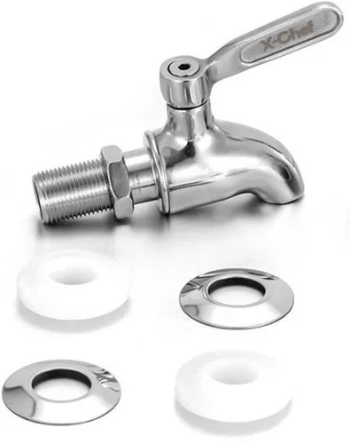 Miniatura 4 de X-Chef Reemplazo de la espita del dispensador de bebidas, espita de metal de acero inoxidable para tarro de vidrio y dispensador de bebidas