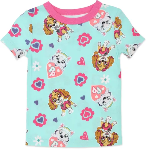 Miniatura 5 de Paw Patrol Conjunto de pijama de 4 piezas para niñas rosa 100 algodón talla 2T a 5T